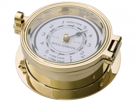 Brass Tide Clock 116mm